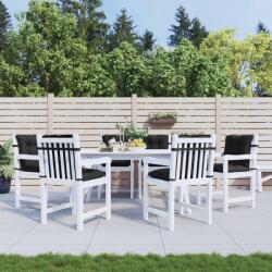 vidaXL Set de perne pentru scaun cu spatar joasa 6 pcs Melanj negru GartenMobel Dekor (4002402)