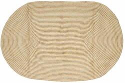 vidaXL Covor Natural si Alb 152 x 245 cm Iuta GartenMobel Dekor (42010765) Covor