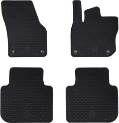 vidaXL Covor pentru masina 4 pcs Negru Cauciuc GartenMobel Dekor (42029098)