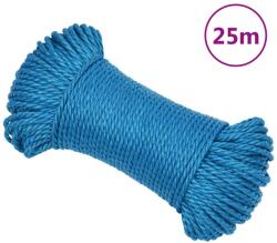 vidaXL Franghie de lucru, albastru, 8 mm, 25 m, polipropilena GartenMobel Dekor (152967)