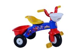 E & L Cycles Tricicleta copii, Spidey, recomandata pentru 1-3 Ani, cos transport pe ghidon, greutate maxima admisa 25 kg (75000)
