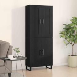 vidaXL Bufet Stejar Negru 69, 5 x 34 x 180 cm Lemn compozit GartenMobel Dekor (3333109) Comoda