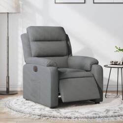 vidaXL Fotoliu rabatabil electric, gri închis, material textil GartenMobel Dekor (3204957)