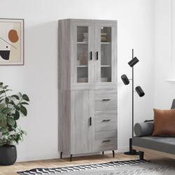 vidaXL Dulap înalt, gri sonoma, 69, 5x34x180 cm, lemn compozit GartenMobel Dekor (3198487) Comoda