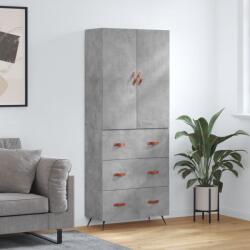 vidaXL Dulap înalt, gri beton, 69, 5x34x180, lemn compozit GartenMobel Dekor (3195823) Comoda