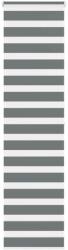vidaXL Jaluzea tip zebra gri închis latime tesatura 50, 9 cm poliester GartenMobel Dekor (4014148)