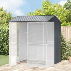 vidaXL Cusca pentru pasari Antracit 215 x 210 x 247 cm Otel Galvanizat GartenMobel Dekor (3325174)