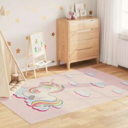 vidaXL Covor copii, roz unicorn, 160x230 cm, lavabil, anti-alunecare GartenMobel Dekor (136622) Covor