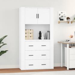 vidaXL Dulap înalt, alb, lemn compozit GartenMobel Dekor (3185383) Comoda