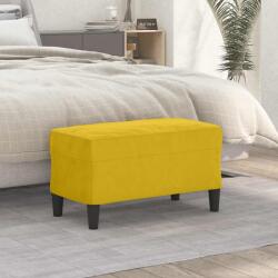 vidaXL Banca, galben, 70x35x41 cm, catifea GartenMobel Dekor (349403)