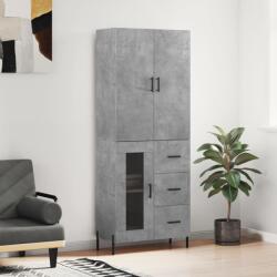 vidaXL Dulap înalt, gri beton, 69, 5x34x180, lemn compozit GartenMobel Dekor (3195967) Comoda