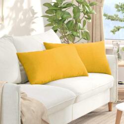 vidaXL Perne pentru canapea 2 pcs Galben Deschis 80 x 40 cm GartenMobel Dekor (42013737)