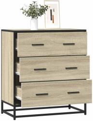 vidaXL Dulap, stejar sonoma, 68x35x76 cm, lemn prelucrat si metal GartenMobel Dekor (848970) Comoda