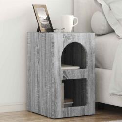vidaXL Noptiera Gri Sonoma 29.5 x 35 x 50 cm Lemn compozit GartenMobel Dekor (891236)
