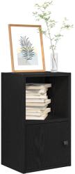 vidaXL Biblioteca Stejar negru 31x24x52 cm Lemn prelucrat GartenMobel Dekor (860320) Biblioteca