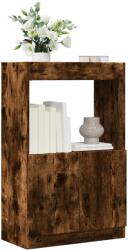 vidaXL Dulap înalt, stejar fumuriu, 63x33x100 cm, lemn prelucrat GartenMobel Dekor (855101) Biblioteca