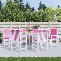 vidaXL Perne pentru scaune cu spatar mic, 6 buc. , roz, textil GartenMobel Dekor (361336)