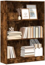 vidaXL Biblioteca, stejar fumuriu, 80x24x109 cm, lemn prelucrat GartenMobel Dekor (857839) Biblioteca