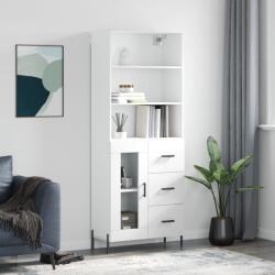 vidaXL Dulap înalt, alb, 69, 5x34x180 cm, lemn compozit GartenMobel Dekor (3189517) Comoda