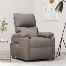 vidaXL Fotoliu rabatabil electric, gri taupe, material textil GartenMobel Dekor (3098432)