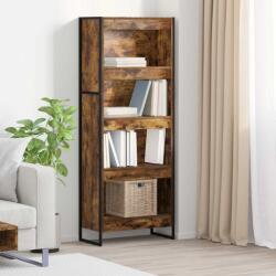 vidaXL Dulap pentru carti Stejar fumuriu 80 x 30 x 155 cm GartenMobel Dekor (886398) Biblioteca