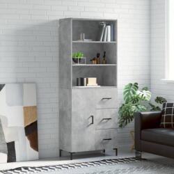 vidaXL Dulap înalt, gri beton, 69, 5x34x180, lemn compozit GartenMobel Dekor (3189473) Comoda