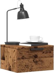 vidaXL Noptiera de perete, lemn vechi, 34x30x20 cm GartenMobel Dekor (856979)