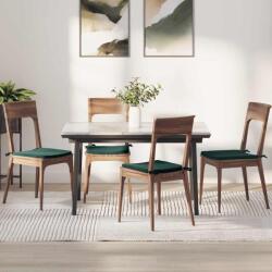 vidaXL Perne de Sezut 4 pcs Verde închis 40 x 40 x 3 cm Catifea GartenMobel Dekor (42015208)
