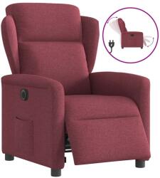 vidaXL Fotoliu rabatabil electric, rosu vin, material textil GartenMobel Dekor (3303117)