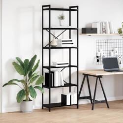 vidaXL Biblioteca Stejar negru 60 x 30 x 188 cm Lemn compozit GartenMobel Dekor (868377) Biblioteca