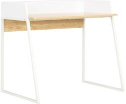 vidaXL Birou, alb si stejar, 90 x 60 x 88 cm GartenMobel Dekor (20265)