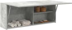 vidaXL Dulap perete baie, gri beton, 100x25x40 cm, lemn prelucrat GartenMobel Dekor (860106)