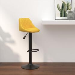 vidaXL Scaun de bar, galben mustar, catifea GartenMobel Dekor (335345)