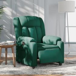 vidaXL Fotoliu rabatabil electric, verde închis, material textil GartenMobel Dekor (3205298)