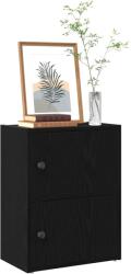 vidaXL Biblioteca Stejar negru 40x24x52 cm Lemn prelucrat GartenMobel Dekor (860356) Biblioteca