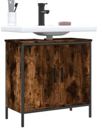 vidaXL Dulap chiuveta baie, stejar fumuriu, 60x30x60 cm lemn prelucrat GartenMobel Dekor (842448)