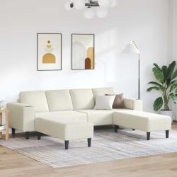 vidaXL Canapea pentru living 3 pcs Crem 250 x 188 x 76 cm GartenMobel Dekor (3335129) Canapea