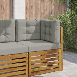 vidaXL Perna pentru canapea de exterior 3 pcs Gri Poliester GartenMobel Dekor (900762)