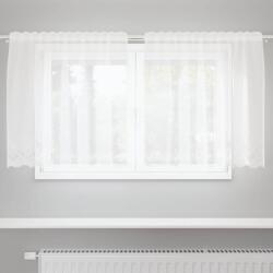 vidaXL Cortina din Dantela cu perdele Floral Alb 80 x 150 cm Poliester GartenMobel Dekor (4107748)