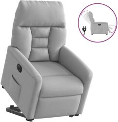 vidaXL Scaun reclinabil electric, tesatura gri nor GartenMobel Dekor (3303061)