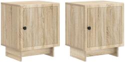 vidaXL Set 2 noptiere stejar Sonoma din lemn prelucrat, 43 x 34, 5 x 50 cm (893880)