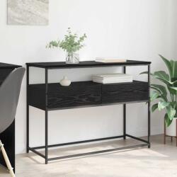vidaXL Masa de consola cu sertar Stejar Negru 100 x 40 x 75 cm GartenMobel Dekor (882229)