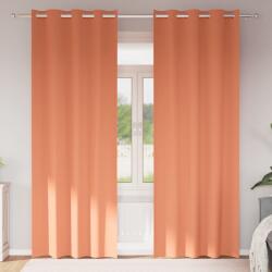 vidaXL Perdele Opaque cu Inel 2 pcs Terracota 260 x 140 cm Poliester GartenMobel Dekor (4107417)