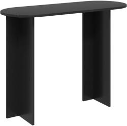 vidaXL Masa de consola Stejar Negru 100 x 39, 5 x 75 cm Lemn prelucrat GartenMobel Dekor (8001150)