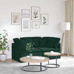 vidaXL Canapea modulara cu perne, verde închis, catifea GartenMobel Dekor (3321251) Canapea