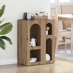vidaXL Bufet Stejar Artizanal 59 x 35 x 80.5 cm Lemn compozit GartenMobel Dekor (891323) Comoda