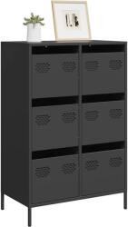 vidaXL Dulap înalt, negru, 68x39x101, 5 cm, otel GartenMobel Dekor (851220) Comoda