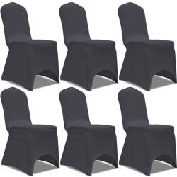 vidaXL Husa de scaun elastica, 6 buc. , antracit GartenMobel Dekor (131412)