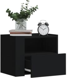 vidaXL Noptiere de perete, 2 buc. , negru, 45x30x35 cm GartenMobel Dekor (848314)