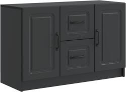 vidaXL Bufet cu sertar Negru 89 x 34, 5 x 57 cm Lemn prelucrat GartenMobel Dekor (895806) Comoda